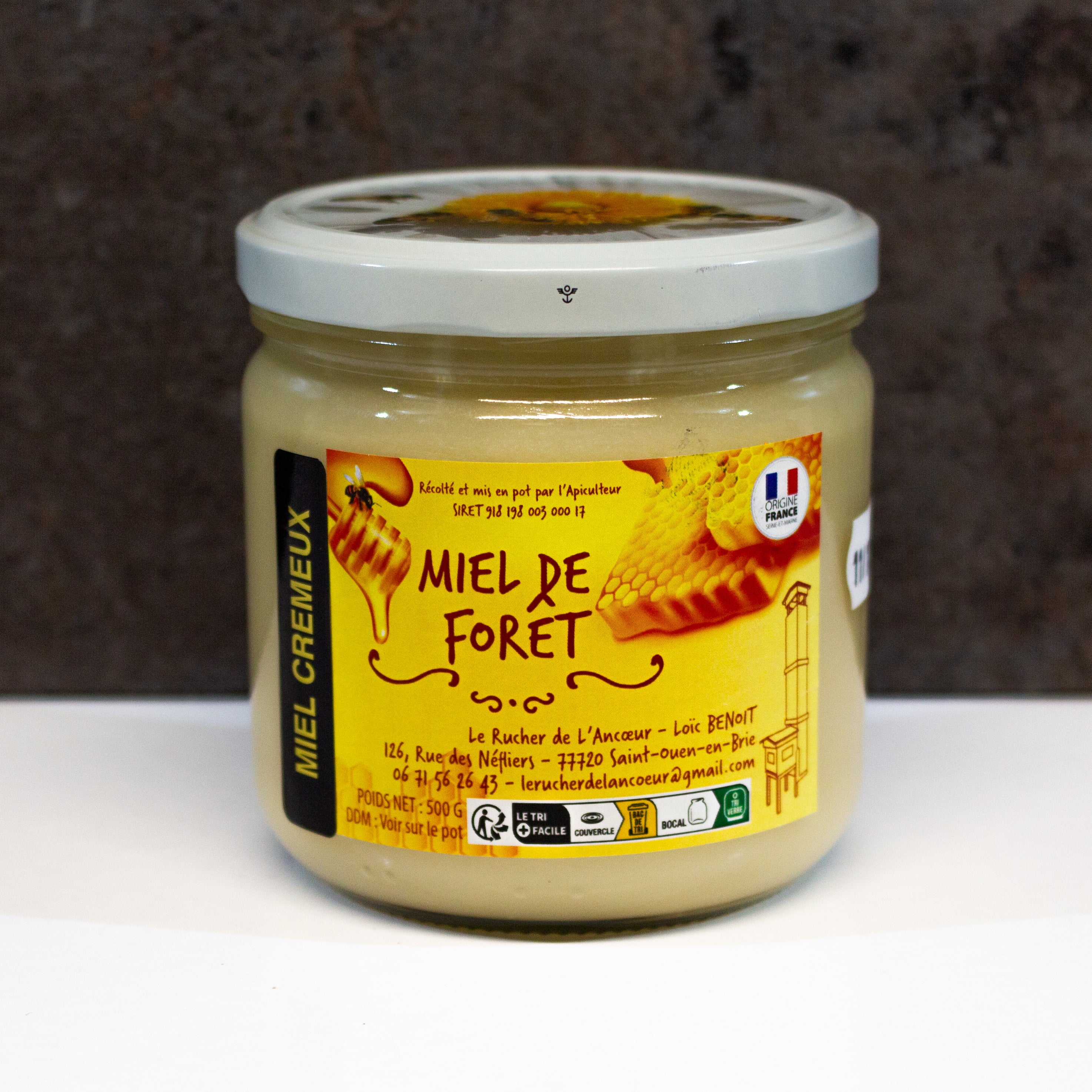 Miel de forêt crémeux 500grs